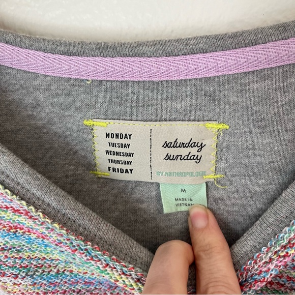 Anthropologie Saturday Sunday Aphra Space Dyed Knit Top - Picture 4 of 5